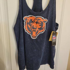 Chicago Bears acid wash racer back tank